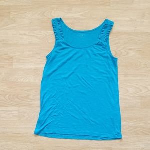 LOFT Ann Taylor Blue Tank Size Medium